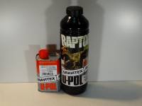 RAPTOR™ U-POL чёрный комплект 1л. (бутылка+отвердитель)